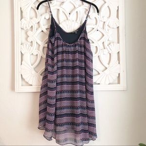 EXPRESS Printed Trapeze Dress XS